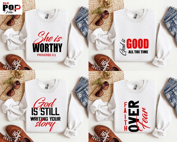 Christian SVG PNG Bundle, Christianity Shirt design, Religious svg Cut Files, Faith-Based Sayings, Christian Quote Png, Digital