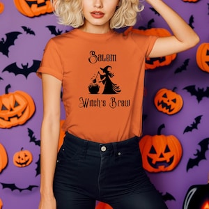 Camiseta de brebaje de brujas, camiseta de Halloween de brujas, camiseta de Salem espeluznante, camiseta de bruja de Salem, camiseta de bruja de otoño, camiseta de Halloween, camiseta de brujería