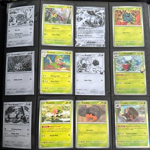 Pokémon TCG: Destined Rivals - Carpeta de repuesto - Colección principal - Blanco y negro (Descarga digital)