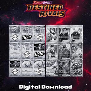 JCC Pokémon : Destined Rivals - Espace réservé pour le classeur - Ensemble principal - Noir et blanc (téléchargement numérique)