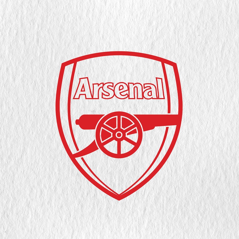 Arsenal FC Logo SVG: Football Club Cut File, Gunners PNG (instant ...