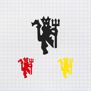 Devil Man Utd PNG e SVG Football Clipart Cricut Silhouette Download digitale