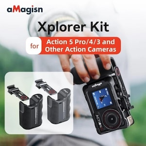 AMagisn Xplorer Kit Handle Grip For Insta360 /DJI /GoPro Action Camera Accessory image 4