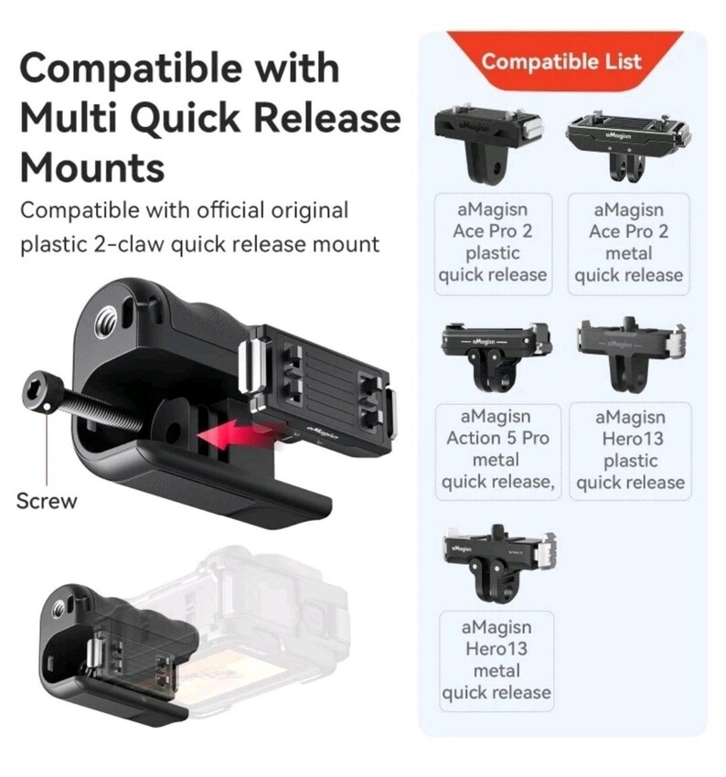 AMagisn Xplorer Kit Handle Grip For Insta360 /DJI /GoPro Action Camera Accessory image 8