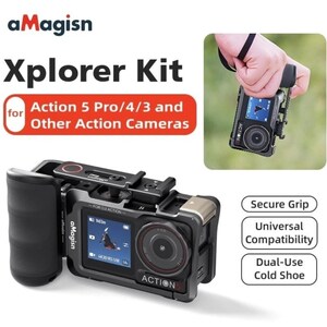 AMagisn Xplorer Kit Handle Grip For Insta360 /DJI /GoPro Action Camera Accessory image 2