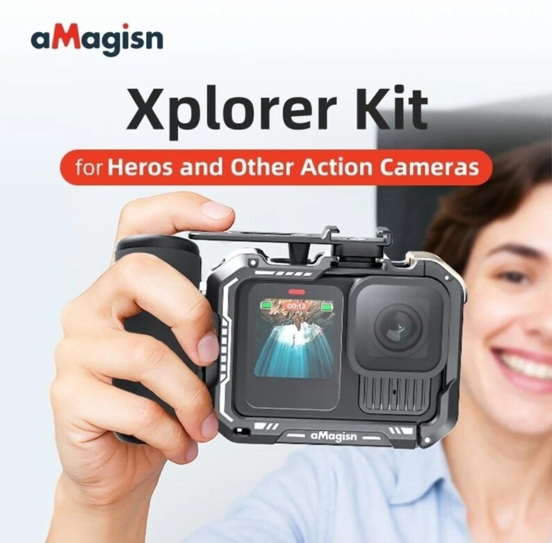AMagisn Xplorer Kit Handle Grip For Insta360 /DJI /GoPro Action Camera Accessory image 5