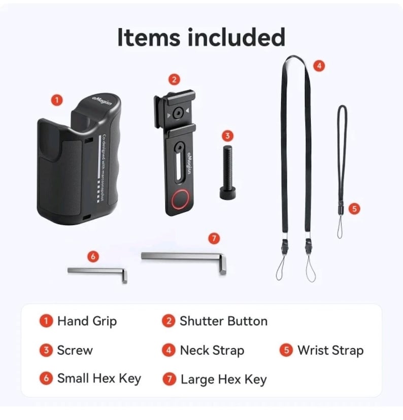 AMagisn Xplorer Kit Handle Grip For Insta360 /DJI /GoPro Action Camera Accessory image 14