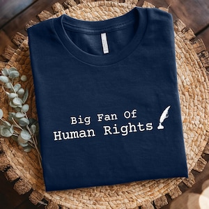 Minimalist Human Rights Shirt: Social Justice Activist Tee