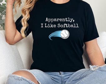 Lustiges Softball-Shirt: Trendiges Spieltag-T-Shirt für Softball-Mütter