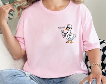 Maglietta divertente per infermieri: Silly Goose ER RN Tee - Regalo di apprezzamento medico