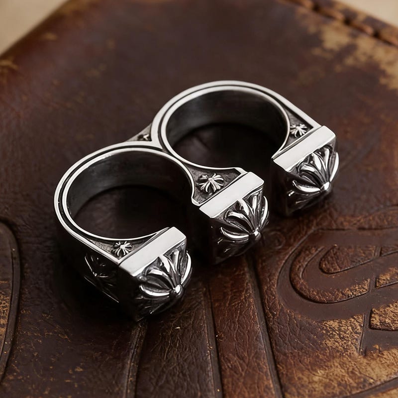 Double Finger Ring - Etsy