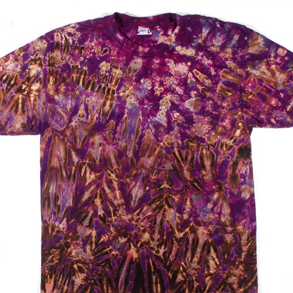 L Shibori Men's T Shirt  Purple