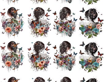 Butterflies On A Women
