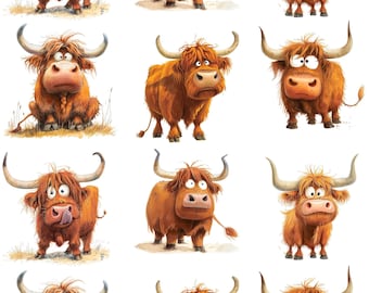 Silly Highland Cows