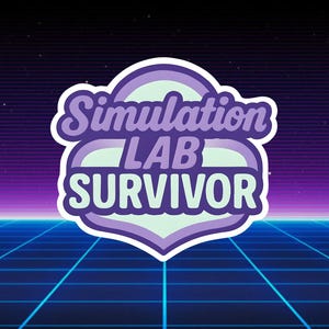 Funny Nurse Sticker - Simulation Lab Survivor Sticker – Retro Nursing Student Gift