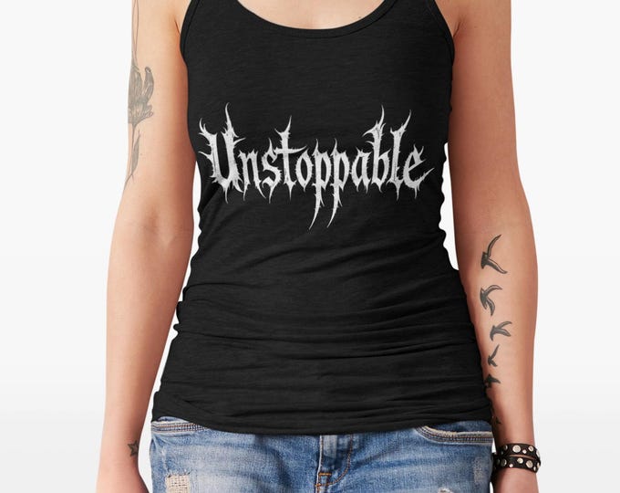 Unstoppable Women's Tank Top | Motivational Fitness Gear, Workout Tank, Summer Casual Wear, Athleisure Top, Gym Clothing