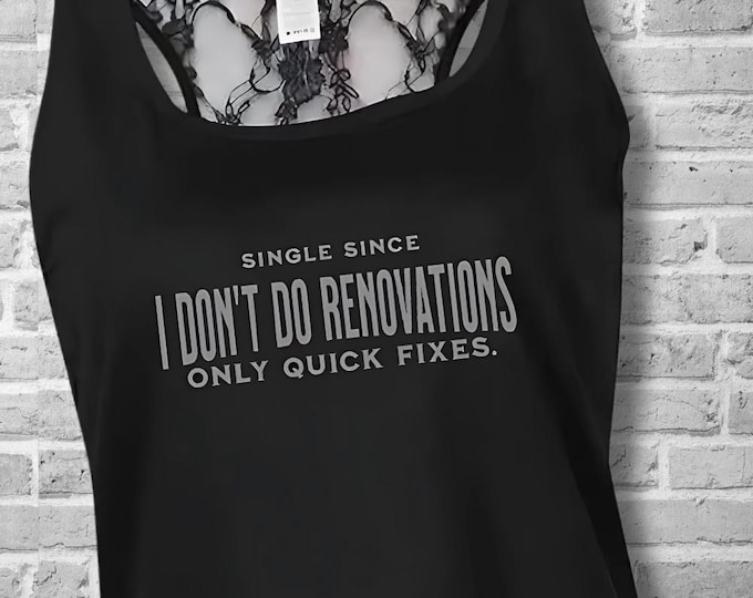 Featured listing image: Funny Single Life Tank Top | Independent Woman Empowerment Tank | Self Love Club Apparel | Breakup Glow Up Confidence Top