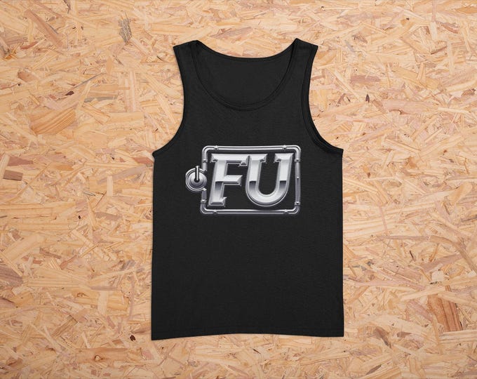 Women's Tank Top - FU Bold Grunge Statement Attitude Shirt, Festival Rants Breakup Glow-ups, Edgy Crop Cursed Tee, Layering Loud, Festival