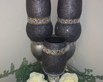 Elegant Glam-Inspired Vase – Handcrafted Lux Home Decor – Multiple Styles Available