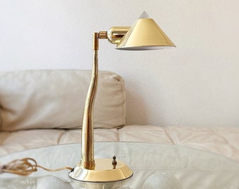 postmodern gold metal adjustable office desk table lamp