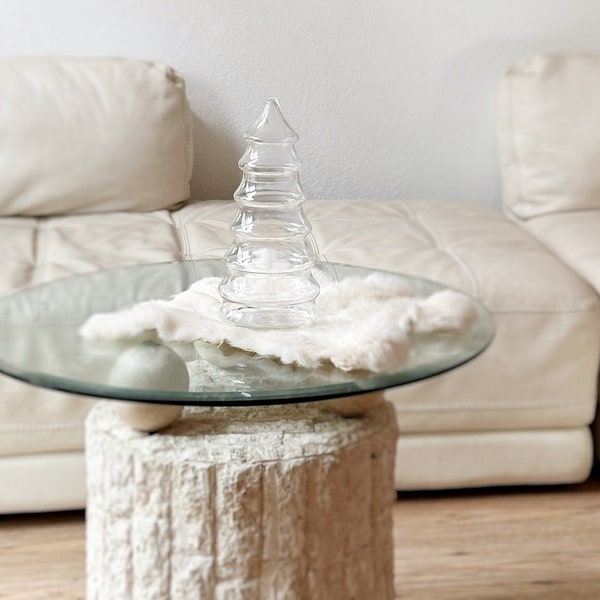 Glass Christmas Tree Jar Etsy