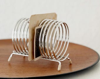 silver spring coil spiral office mail file | retro organizer