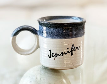 stoneware coffee mug for Jennifer