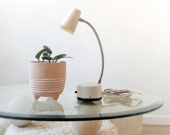 small industrial adjustable white metal lamp / lo hi setting