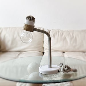 mid century gooseneck office lamp / desk lamp / atomic modern
