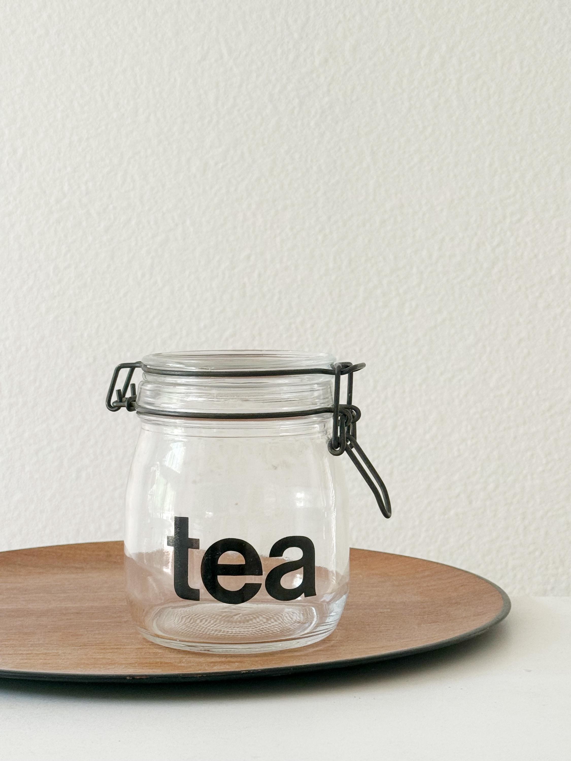 Vintage Glass Tea Jar - Etsy