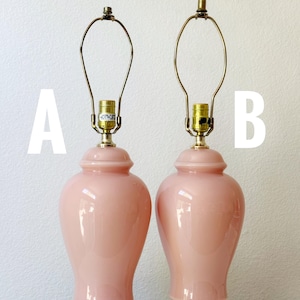 90s postmodern light pearl pink glass table lamp light immagine 10