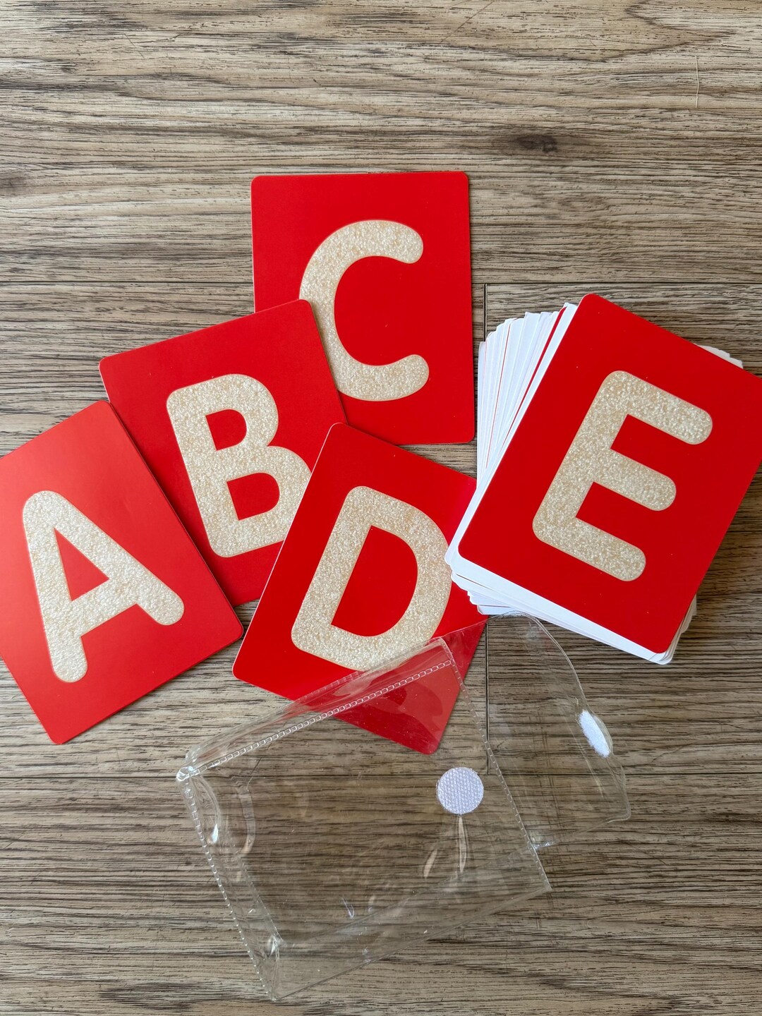 Vintage Sandpaper Alphabet Letter Card Set / Educational Flashcards Abc ...