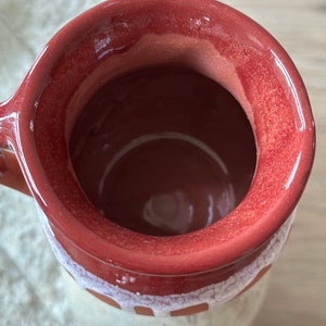 drip glazed ceramic burgandy mexican coffee mug image 6