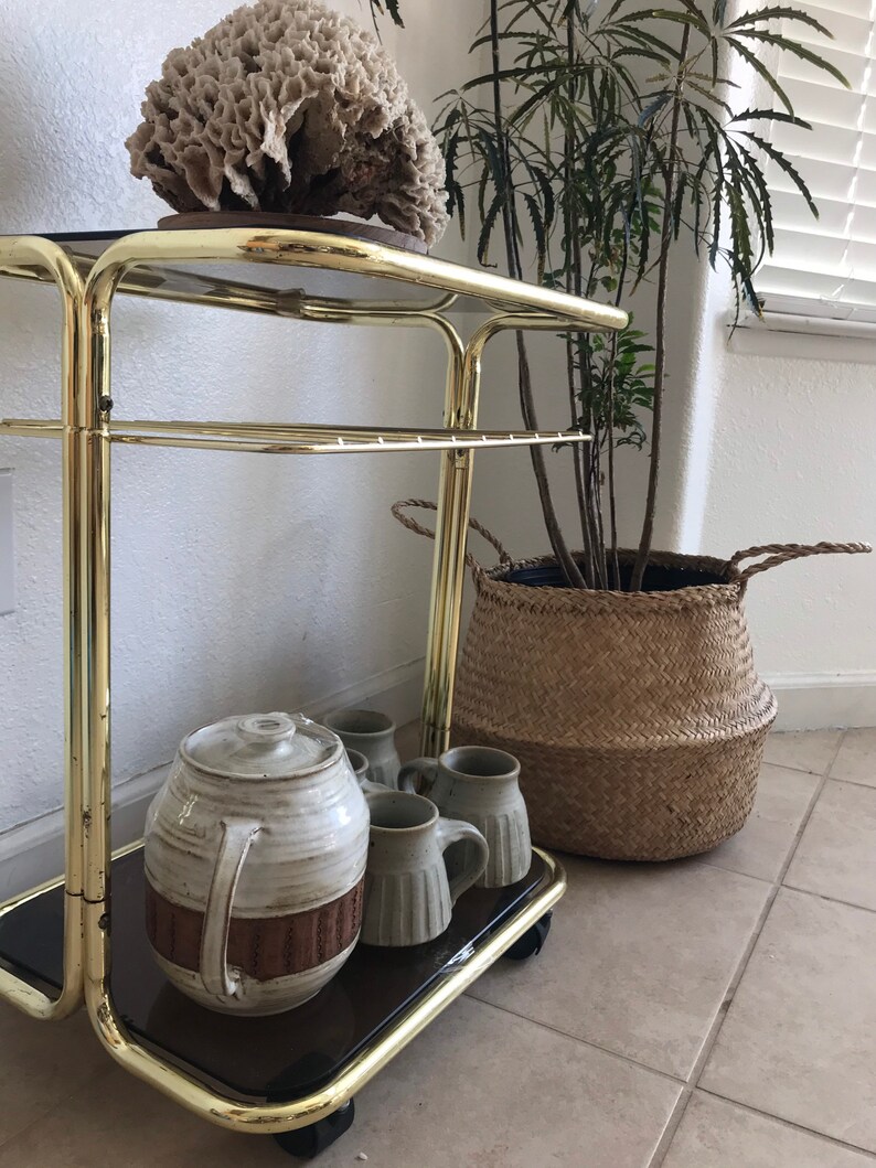 bar cart for plants