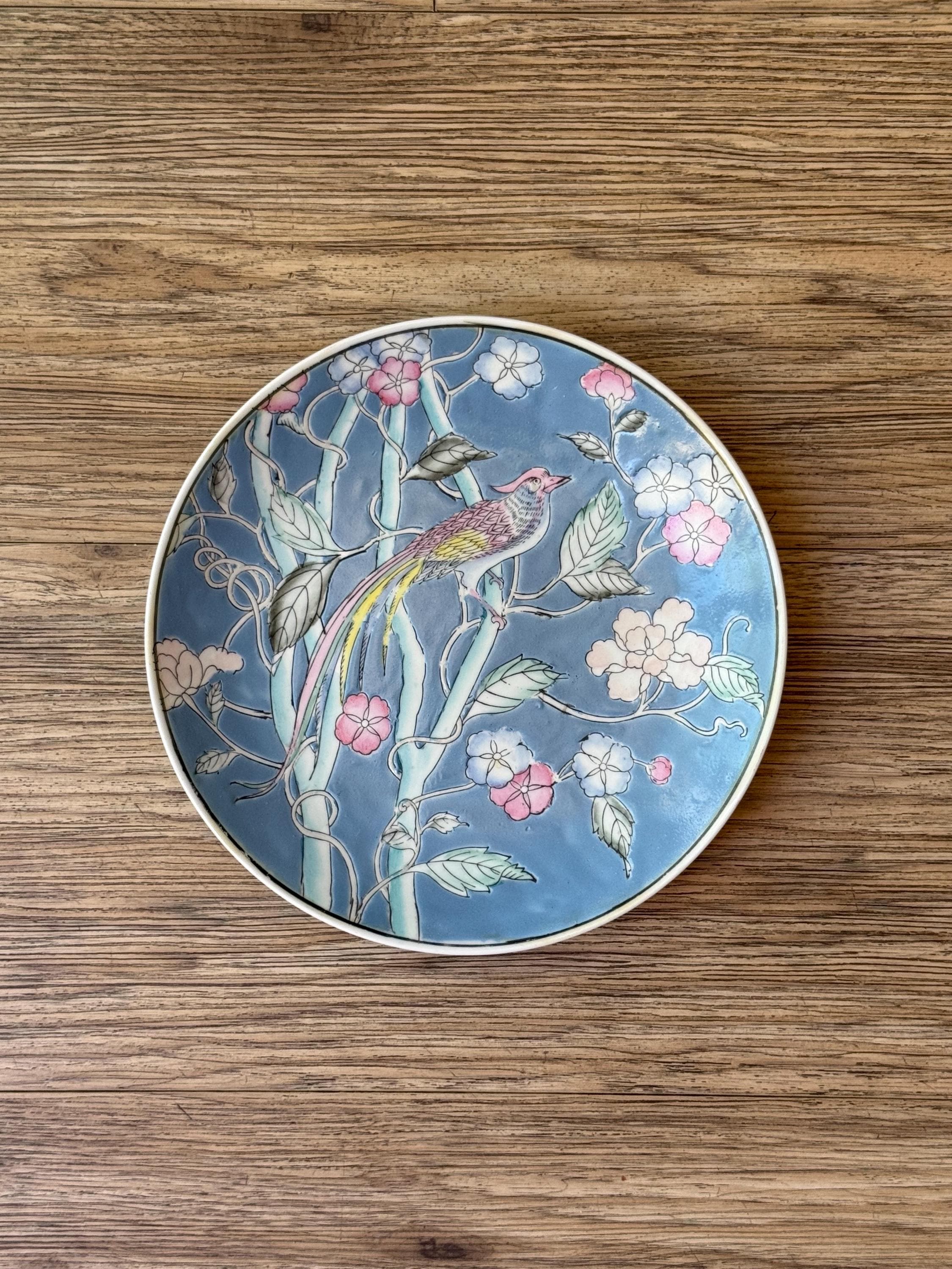 Chinoiserie Bird Plates - Etsy