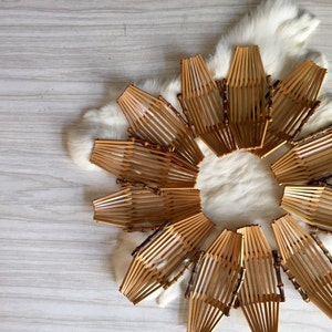 bamboo soap sponge dish / small basket / wood