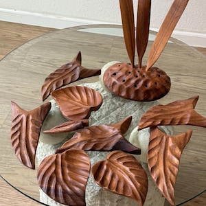 Vintage Mcm Wood Sculptures - Etsy