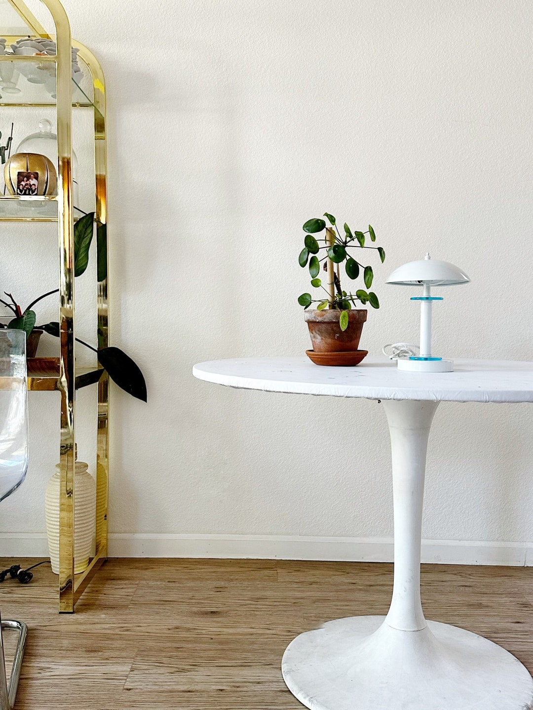 Small Touch Me Lamp White Mushroom Table Lamp Office Light Etsy