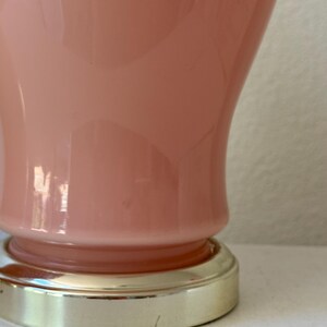 90s postmodern light pearl pink glass table lamp light immagine 9