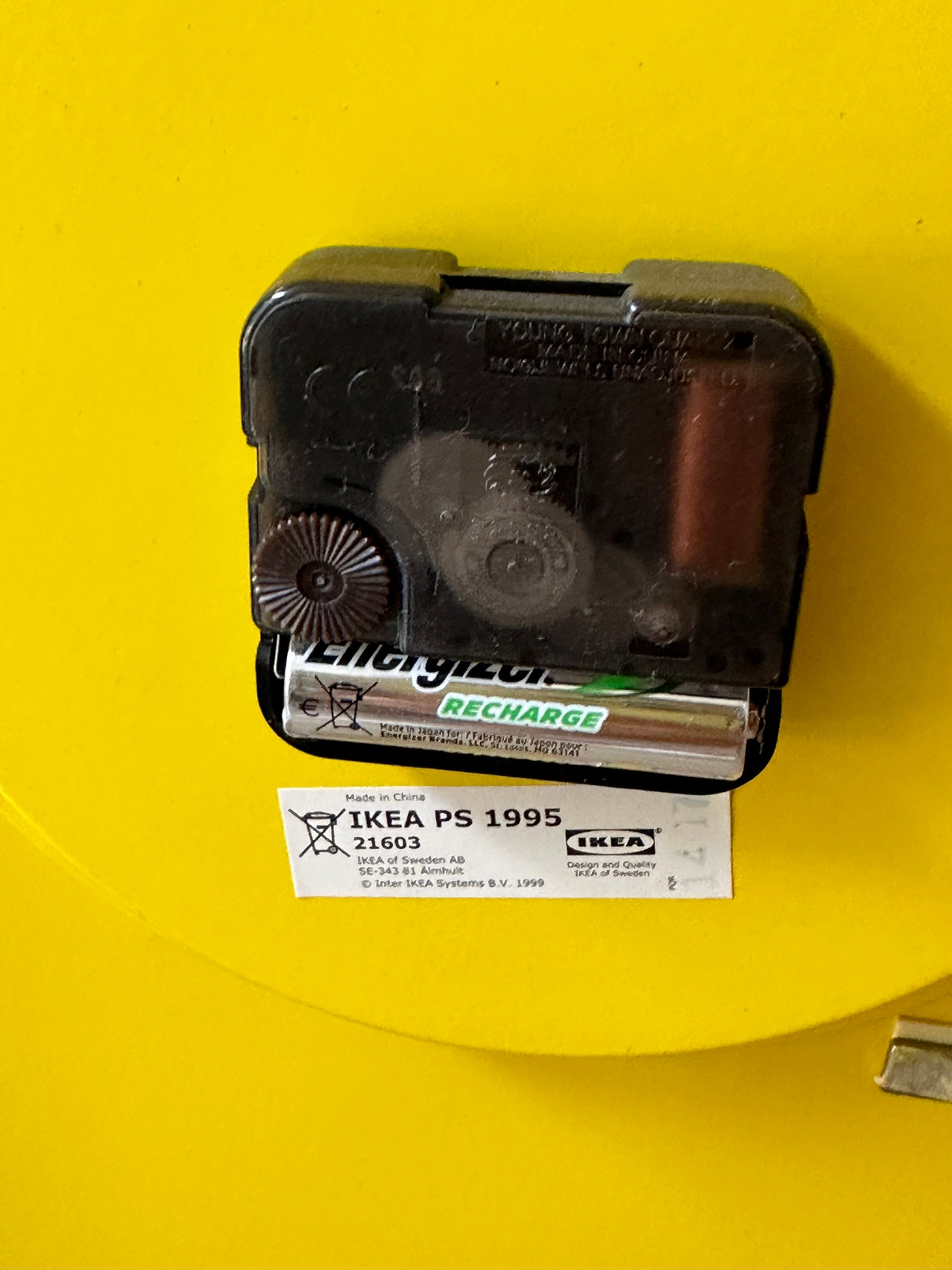 Vintage Metal Ikea Yellow Clock Shelf Locker Box - Etsy