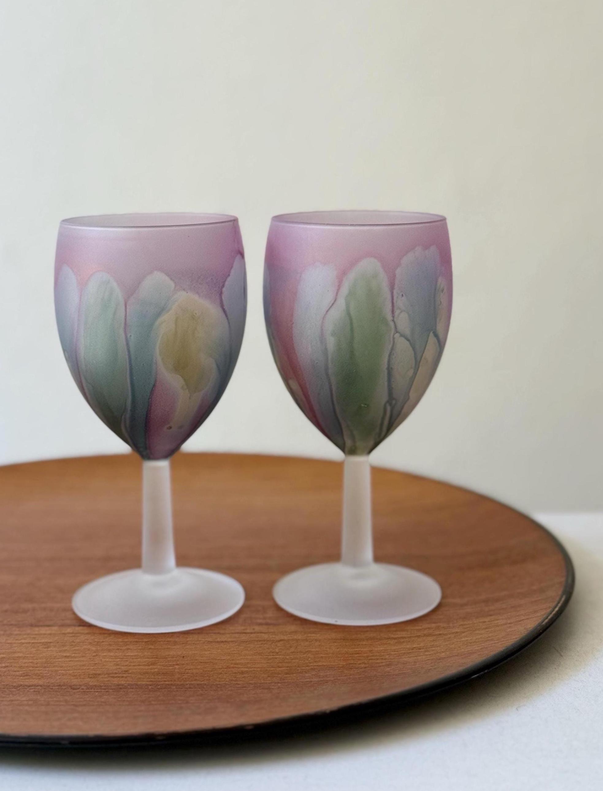 ○ Reuven Glass ルーベングラス カナダ ヴィンテージ ガラス花瓶