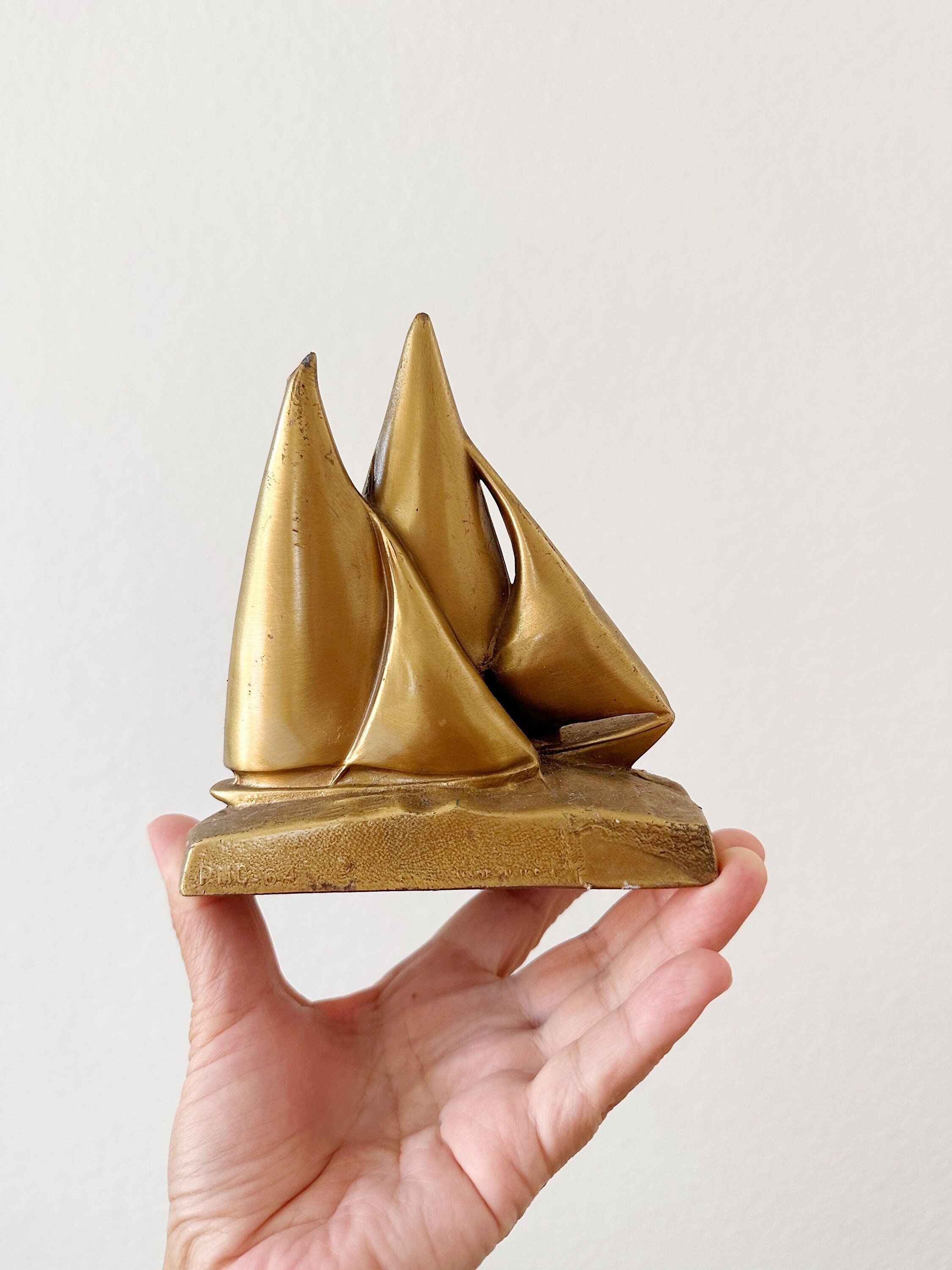 Solid Brass Sailboat 