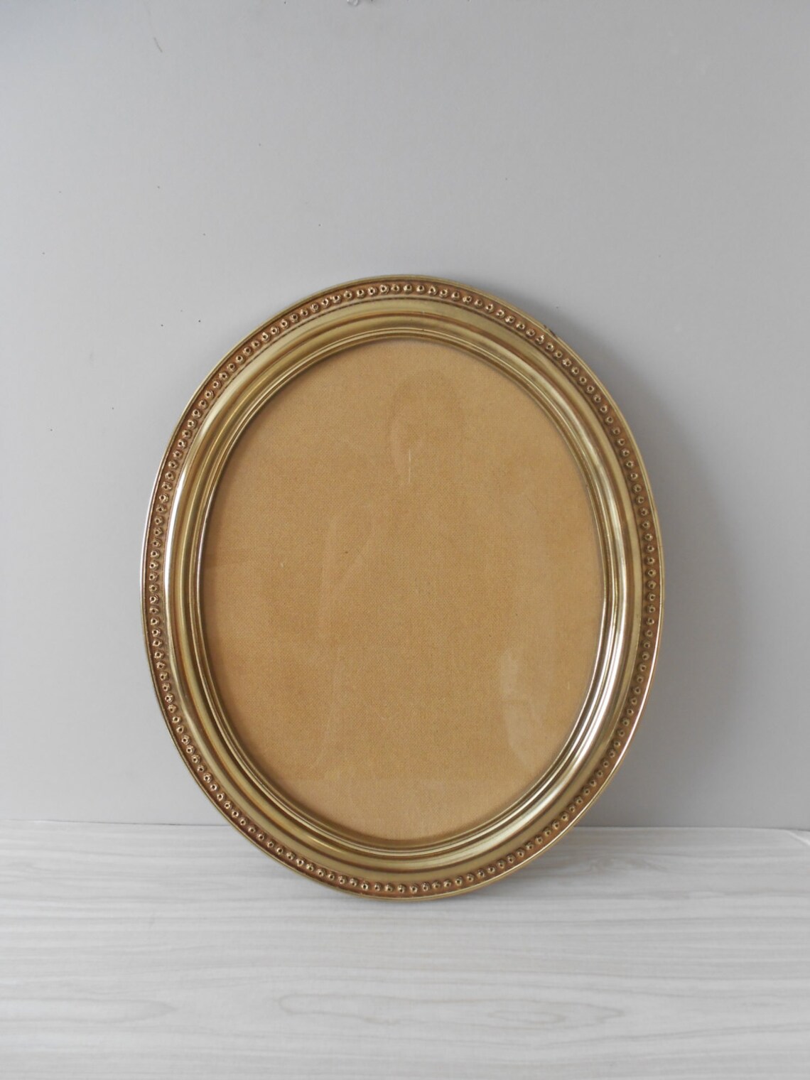 Extra large gold vintage oval picture frame / homco / 23 x 19 Etsy