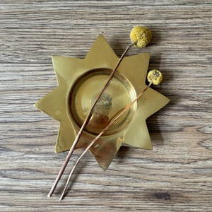 star shaped brass tealight candleholder | votive candle