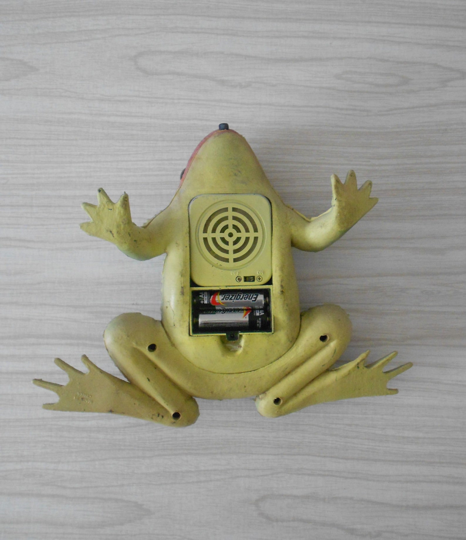 Large motion sensor croaking garden frog / toad reptile Etsy