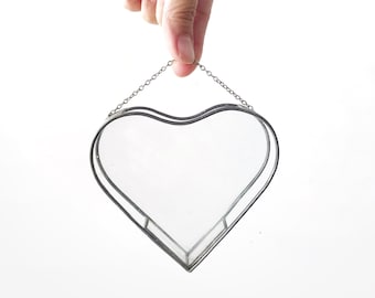 valentines day glass ornament | love trinket curio gift box