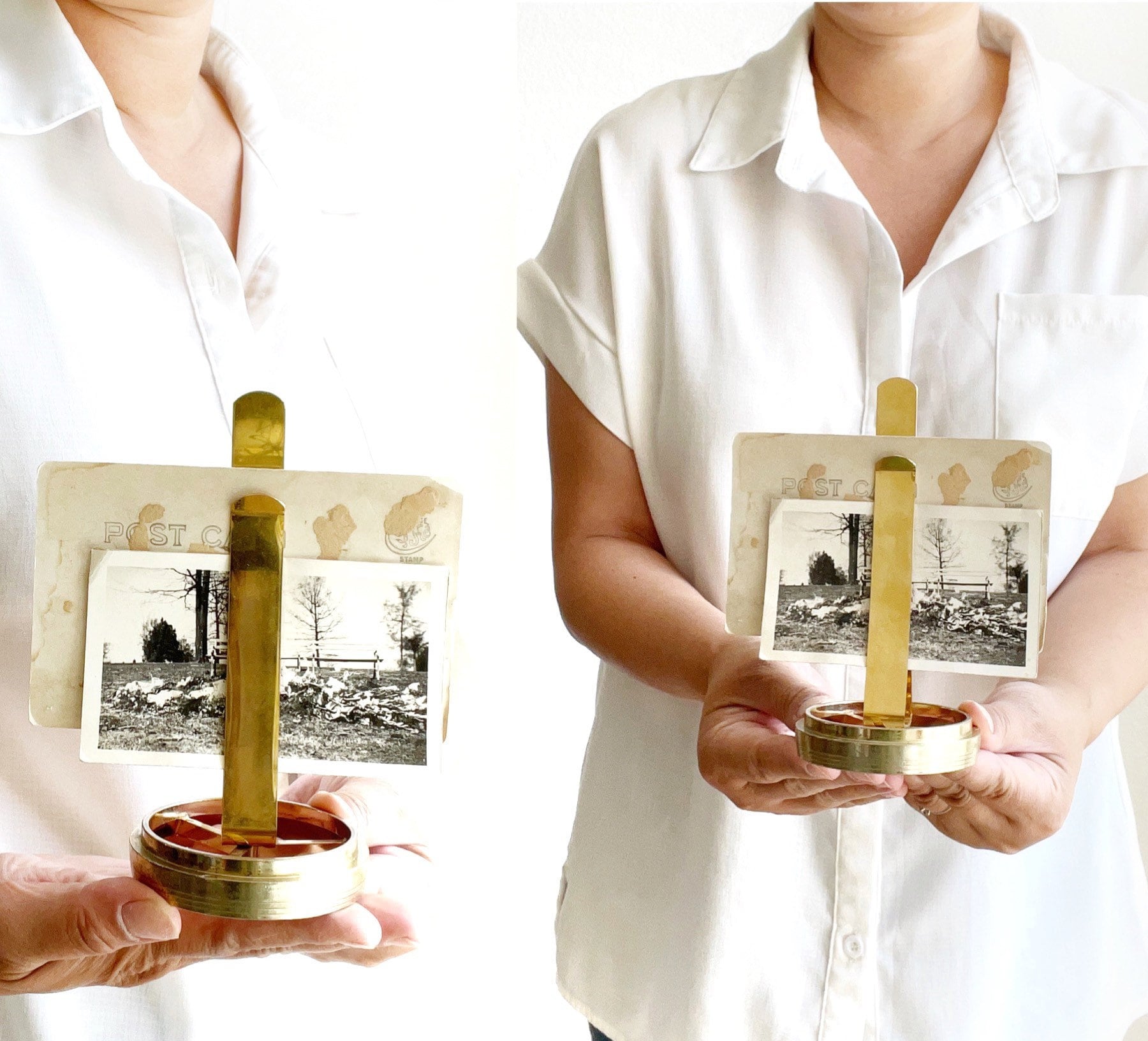 Office & Desk Storage Storage & Organization large oversize gold metal office paperclip