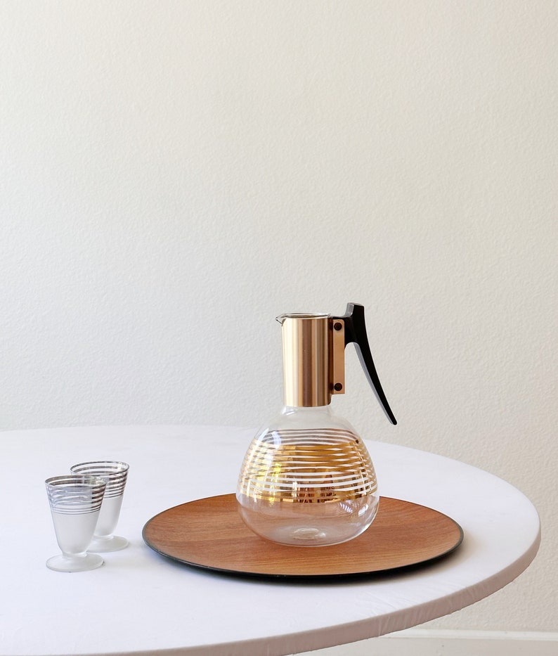 Mid Century Modern Laboratory Glass Beaker Carafe Decanter Etsy