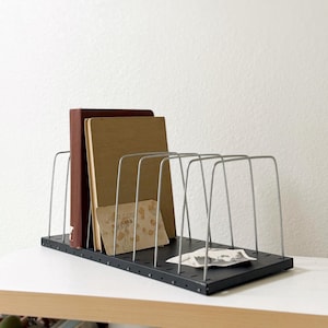 black industrial metal wire paper file tray cabinet | adjustable lit ning wire organizer