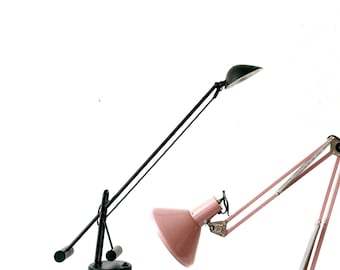 vintage modern cantilever black swing arm metal office table lamp